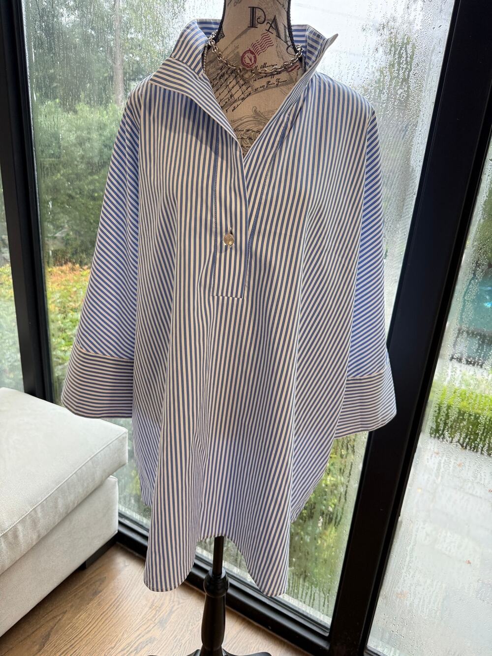Tuckernuck Pinstripe Tunic Top XXL EUC